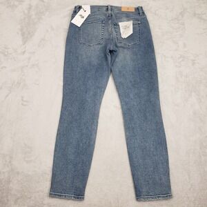 NWT Luxe Vintage 7 For All Mankind The Ankle Skinny Jeans  Distressed Women's 28